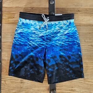 Sonoma Pool Water Print Board Shorts sz M New